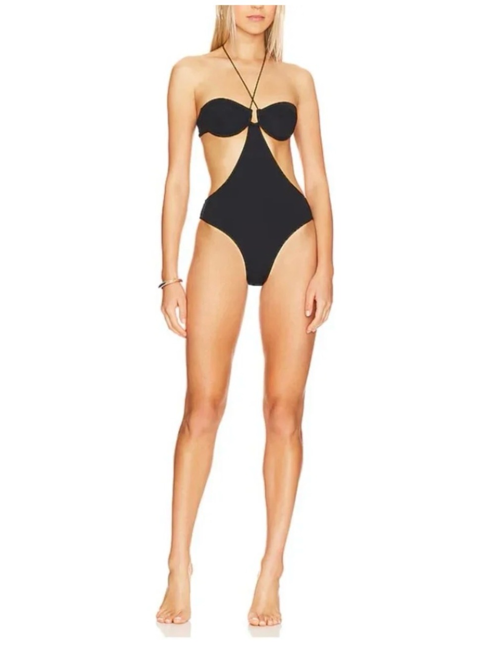 SOLID & STRIPED REVOLVE THE BLYTHE BUTTERLUXE CUT-OUT ONE PIECE SWIMSUIT